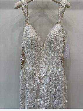 Allure Bridal Ivory Lace Embellished Wedding Dress